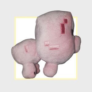 Pink Pig Minecraft Plush plushie Mojang 2013